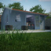 Dalton 44mm log cabin