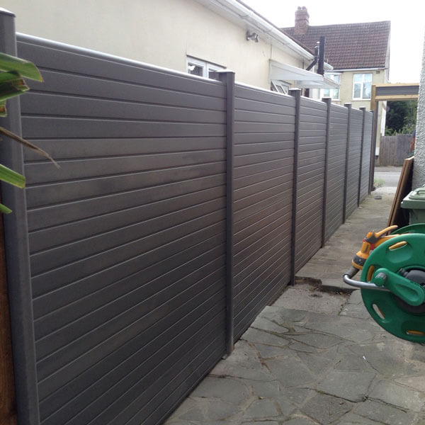 Walnut composite fencing and posts
