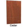 Cedar shed and fence