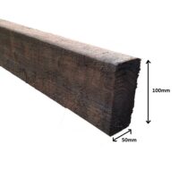 Wall plate 100x50mm brown