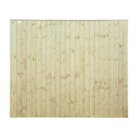 Framed Feather Edge Panel Green 1.83m x 1.5m