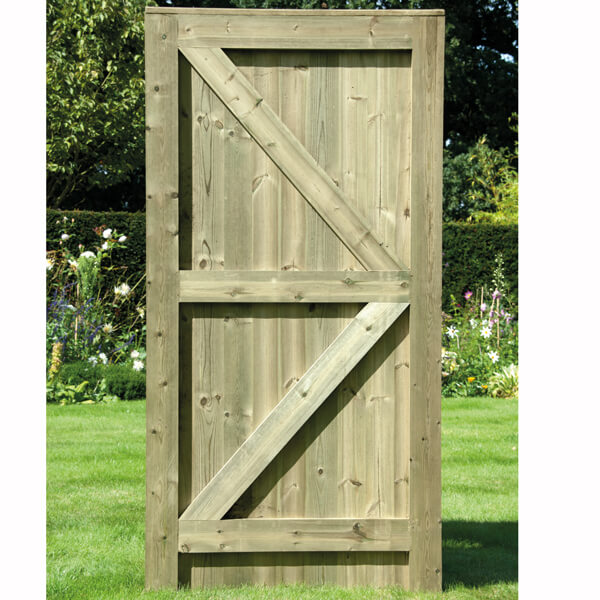 Tongue and groove framed gate