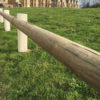 full round knee rail