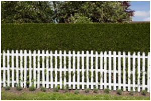 Picket style fence