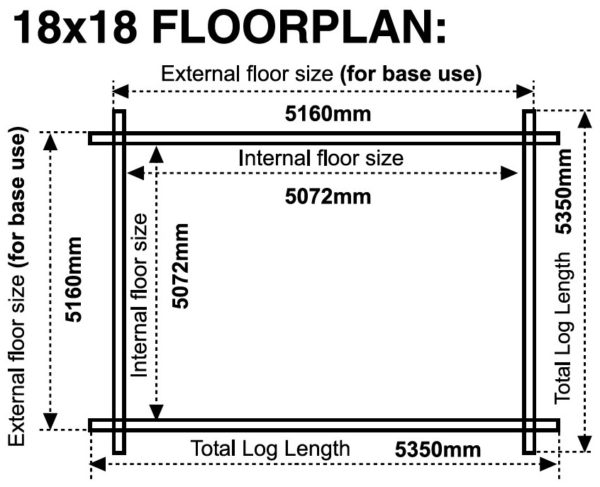 18x18 44mm Floor plans