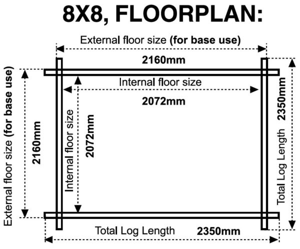 8x8 44mm floor plan