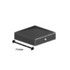 Metal post cap black 75mm