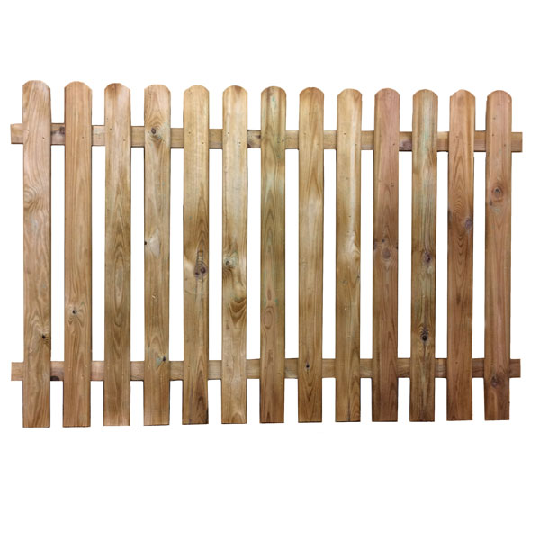 Round top picket fence slats