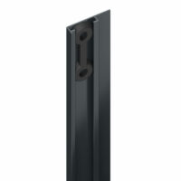 DURAPOST U CHANNEL COVER STRIP 2.1M ANTHRACITE GREY