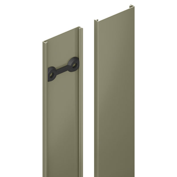 DURAPOST COVER STRIP 2.1M OLIVE GREY