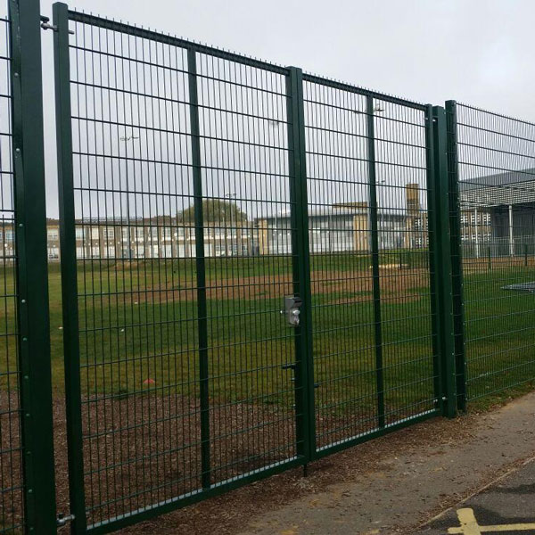 Protek twin wire double gates with double horizontal wires that are 6mm in diameter, which are stronger that the Profile Fence system range.