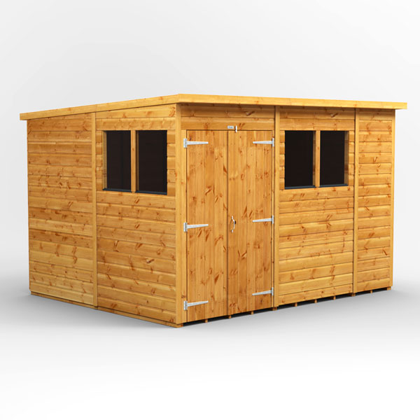 10x8-Power-pent-shed-double doors