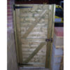 Framed tongue and groove gate horizontal back view