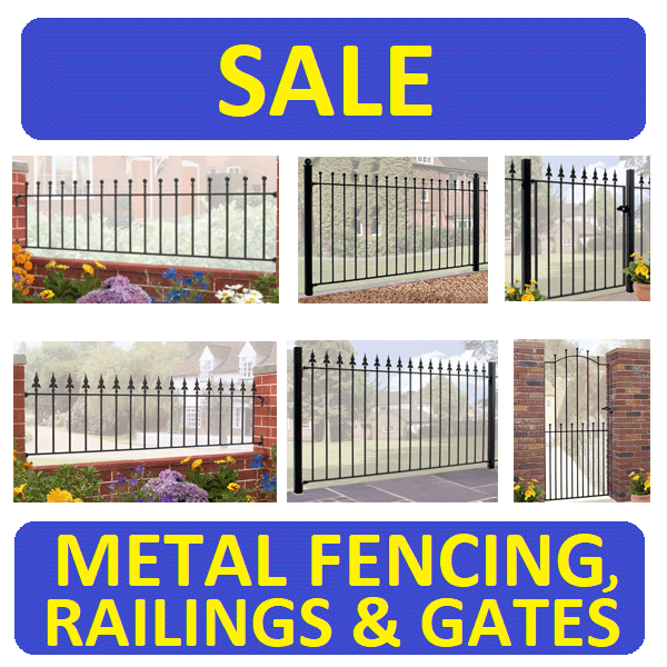 SALE-METAL-FENCING,-RAILINGS-AND-GATES