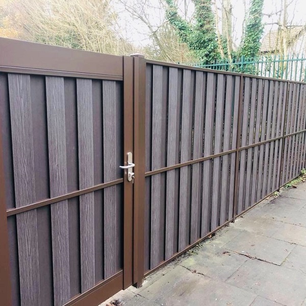 Sepia Brown Vento gate and panels