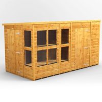 12x6 Power Pent Potting Shed Combi (includes 6ft Side Store)
