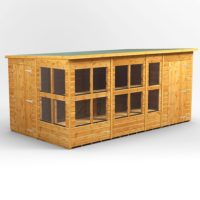 14x8 Power Pent Potting Shed Combi (includes 4ft Side Store)