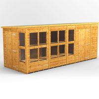16x6 Power Pent Potting Shed Combi (includes 6ft Side Store)