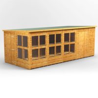 18x8 Power Pent Potting Shed Combi (includes 6ft Side Store)