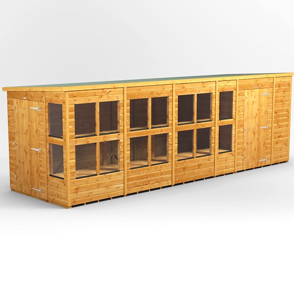 20x6 Power Pent Potting Shed Combi (includes 6ft Side Store)