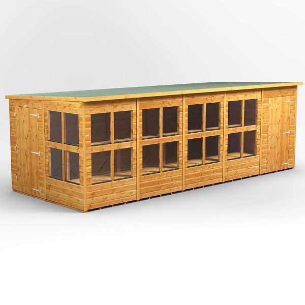 20x8 Power Pent Potting Shed Combi (includes 4ft Side Store)
