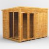 8x6 Power Pent Summerhouse Combi (includes 4ft Side Store)