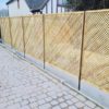 Sepia Brown DuraPost with Privacy Lattice
