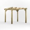 10x10 Power Pressure Treated Wooden Pergola