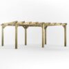 20x14 Power Pressure Treated Wooden Pergola