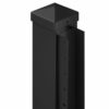 Black u channel on square post