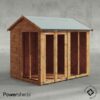 8x6 Powersheds Apex Summerhouse - Fully Glazed Doors & Windows - Shiplap Tongue and Groove Timber Summerhouse