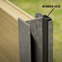 DuraPost Rubber seal for acoustic fence