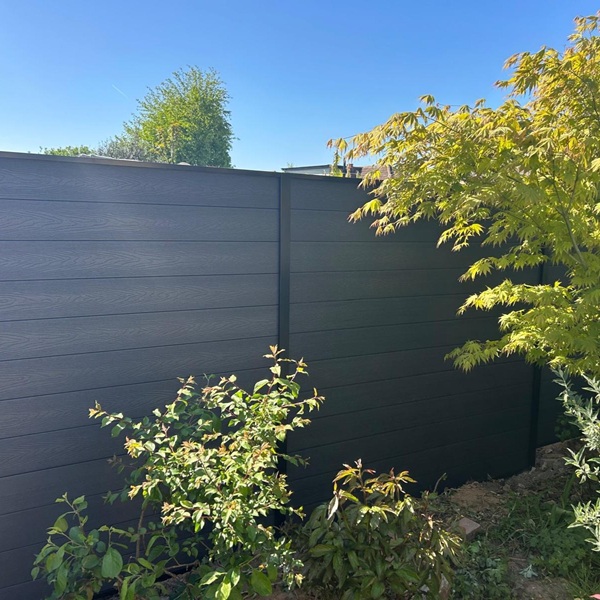 Vista Graphite with Black infills and posts