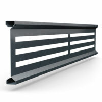 DuraPost Slatted Trellis Anthracite Grey