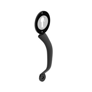 Euro lock pull handle black