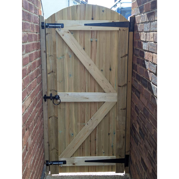 Framed Arch Top TGV gate green
